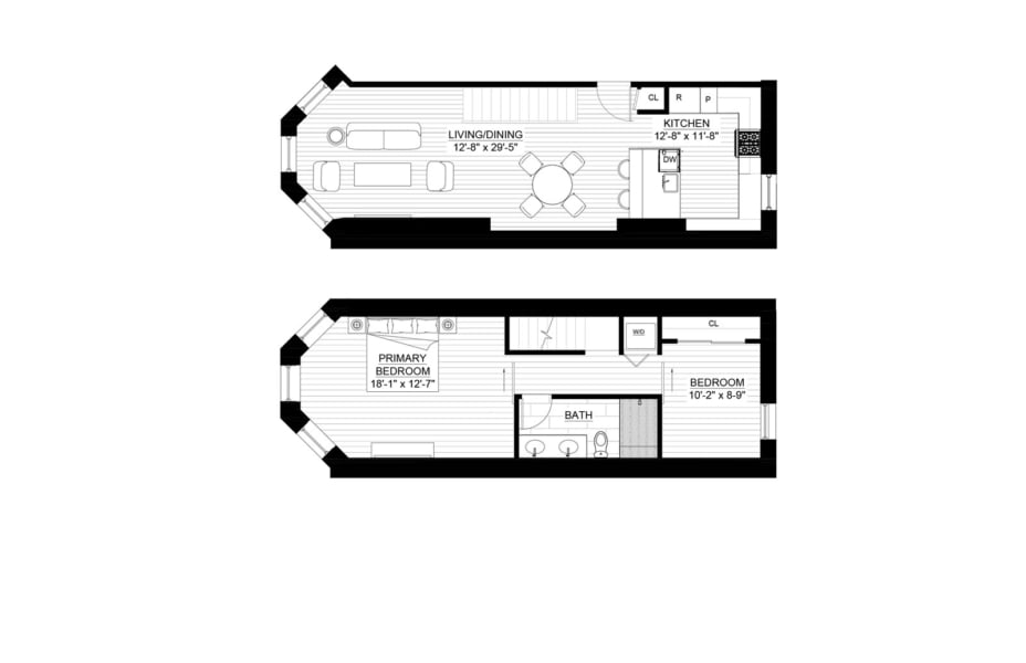 unit a floor plan