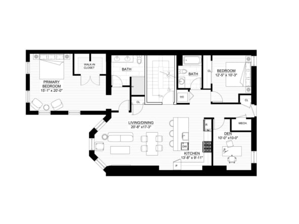 unit b floor plan