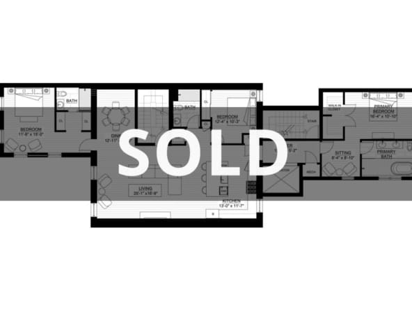 unit 4 floorplan with sold banner